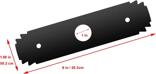 Vista 2 de AC04215 - Cuchilla de repuesto de 8 pulgadas, hoja de acero endurecido reversible, resistente, compatible con los modelos de bordeadoras UT50500