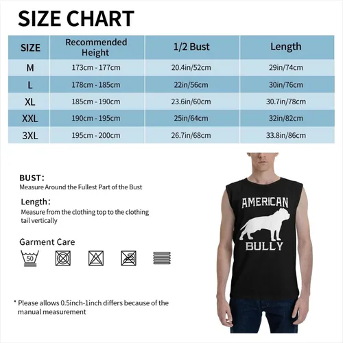 Vista 2 de ZDZQART American Bully - Camiseta sin mangas para hombre camiseta deportiva para culturismo chaleco de entrenamiento muscular