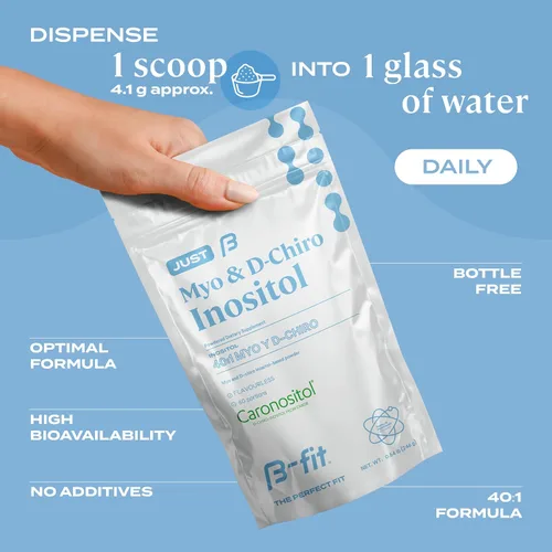 Vista 7 de B-FIT B NAC + Just Inositol - Suplemento de N-acetil cisteína - 60 cápsulas - 600 mg por cápsula - Suplemento de mio-inositol y D-Chiro Inositol
