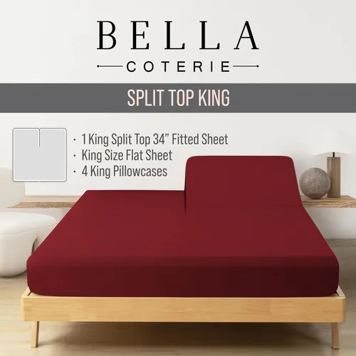 Vista 100 de Bella Coterie - Juego de sábanas tamaño individual, viscosa de bambú, de cultivo orgánico, ultrasuaves, refrescantes para calurosos, esquinas tipo