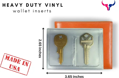 Vista 6 de Vinilo resistente de 6 páginas para billetera plegable o triple (juego de 2), Gris, Billetera plegable