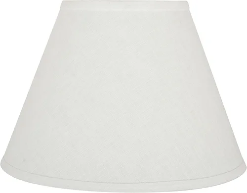 Vista 3 de Aspen Creative 32367A Pantalla de lámpara de construcción de araña con forma de imperio de tapa dura de transición en gris claro, 7 pulgadas