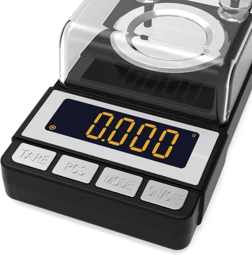 Vista 7 de Weightman - Báscula miligráfica de 1.76 oz/0.00 oz, báscula de recarga con 2 pesos de 0.71 oz Báscula de joyería de alta precisión con pantalla