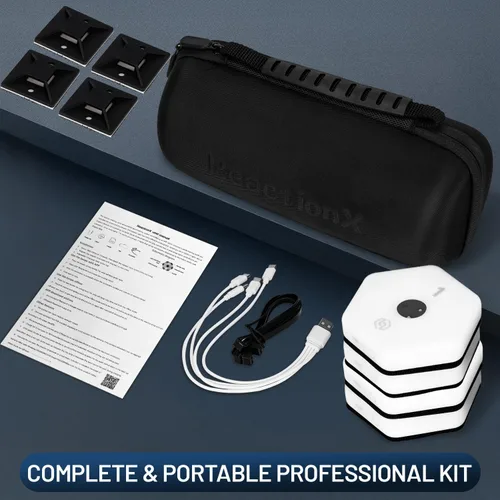 Vista 8 de Kit de entrenamiento de luces de agilidad de reacción deportiva, sistema de entrenamiento profesional de tiempo de reacción y agilidad con módulos