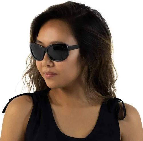 Vista 2 de VITENZI Gafas de sol con lectores para mujer, gafas de sol de lectura tintadas, Venecia