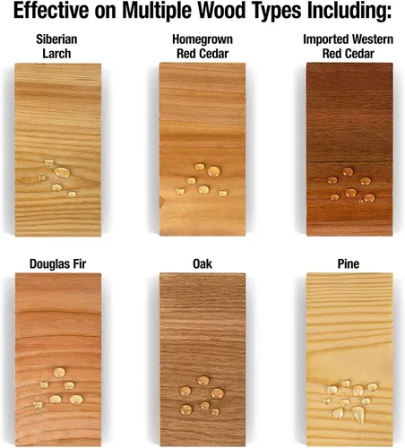 Vista 5 de Roxil Crema selladora de madera (1.5 galopn transparente), tratamiento y sellador de madera impermeable de una sola capa para exteriores, resistente