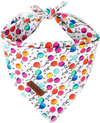 Vista 22 de MR. CHUBBYFACE Pañuelos azules con rayas para perros, reversibles, baberos triangulares, bufanda, accesorios para perros, gatos, mascotas