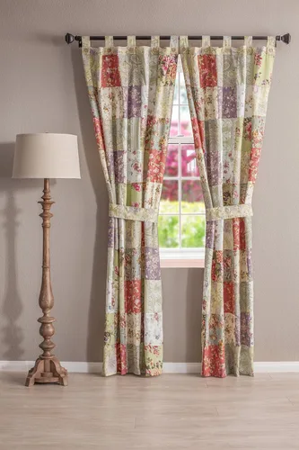 Vista 2 de Greenland Home Par de paneles de patchwork Blooming Prairie 42 x 84
