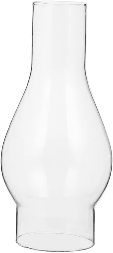 Vista 9 de DOITOOL Lámpara de cristal de queroseno para chimenea, 6.49 x 2.99 x 2.99 pulgadas, pantalla de repuesto para lámpara de aceite transparente