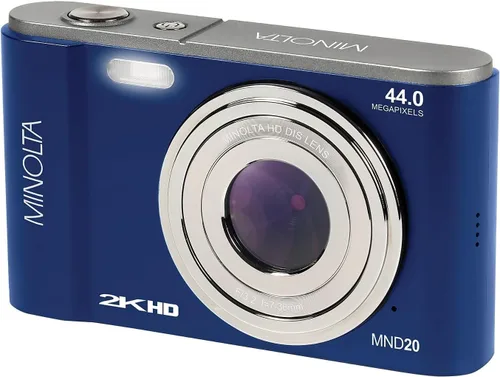 Vista 8 de Minolta Cámara digital MND20 de 44 MP - Video Ultra HD de 2.7K, zoom digital 16X, estabilización antivibración, lapso de tiempo, detección facial