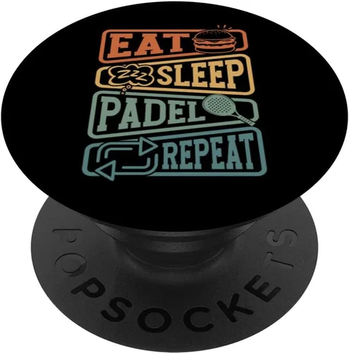 Vista 6 de Raqueta de pádel retro - Squash Vintage Padel PopSockets MagSafe PopGrip para iPhone