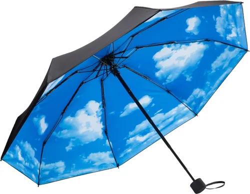 Vista 4 de Goothdurs - Mini paraguas unisex compacto para viaje, a prueba de viento, plegable, ligero, para sol y lluvia, con protección UV del 95 %