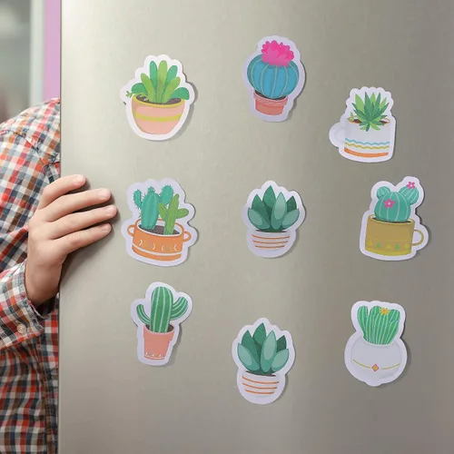 Vista 6 de 27 piezas de notas adhesivas de cactus, notas autoadhesivas de cactus, notas adhesivas para suculentas, juego de blocs de notas autoadhesivas