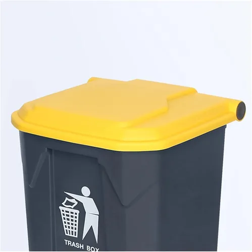 Vista 3 de Garbage bin Kitchen Trash Can Trash Bin,Garbage Container ?with Lid,for Indoor, Outdoor or Commercial Use, 6.6 Gallon Trash Can,Gris