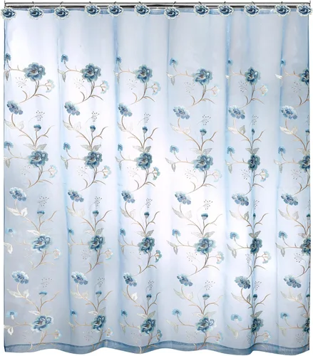 Vista 3 de Popular Bath Dublin Rose Collection - Cortina de ducha, color beige