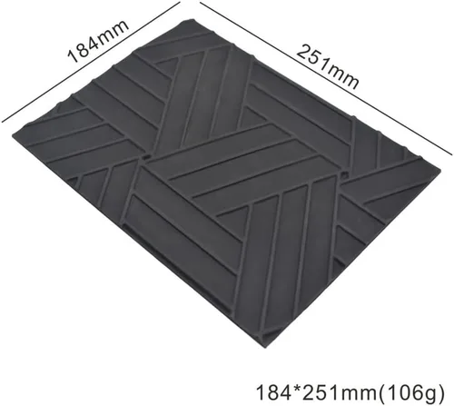 Vista 4 de Alfombrilla de silicona Mousse Roll Swiss Roll Textura Mat Geometría Encaje Fondant Mat Pastelería Resina Molde Pastel
