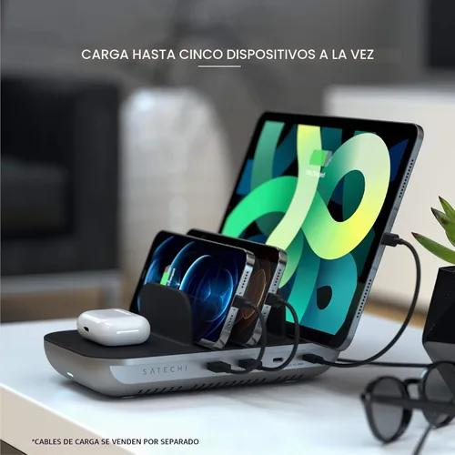 Vista 5 de Estación de carga multidispositivo Satechi con carga inalámbrica