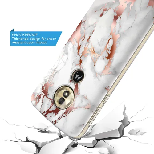 Vista 4 de Funda para Moto E5 Plus, Moto E5 Supra con protector de pantalla, delgada antiarañazos, linda funda protectora contra caídas para Motorola E Plus