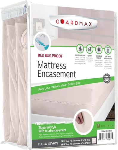 Vista 56 de Protector de colchón Guardmax con cremallera funda contra insectos para cama 100% impermeable suave, hipoalergénico y transpirable