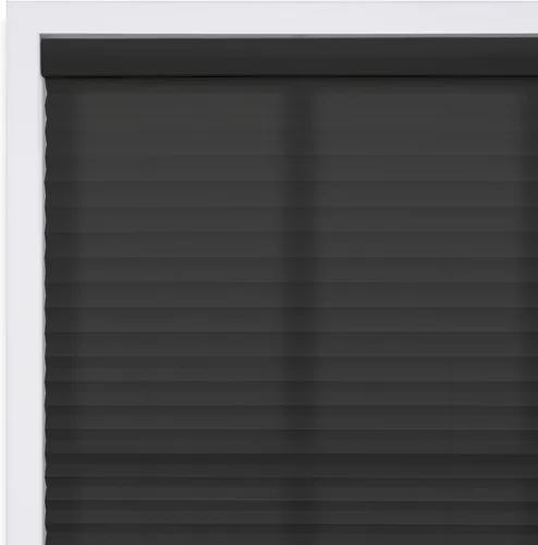 Vista 6 de DEZ FURNISHINGS Persiana plisada filtrante de luz con listones de 1 pulgada, sin cordón, de tela, 20 pulgadas de ancho x 64 pulgadas de alto