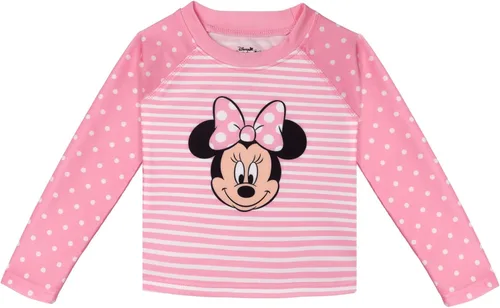 Vista 2 de Disney Minnie Mouse - Conjunto de traje de baño con camiseta de neopreno y parte inferior de bikini, tallas de recién nacido a niño grande