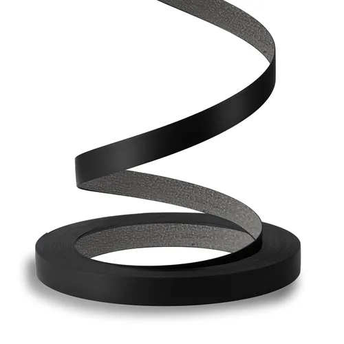 Vista 9 de Bandas de borde de PVC negro, rollo de 1 1/2 "x 10 pies - Borde flexible pre-pegado