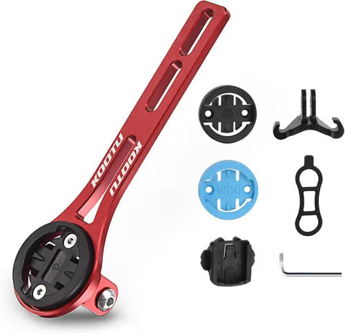 Vista 9 de KOOTU Soporte para computadora de bicicleta de aleación de aluminio para manillar integrado compatible con Garmin Edge, Wahoo Elemnt, Bryton