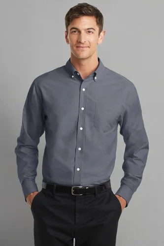 Vista 7 de Port Authority Camiseta Oxford SuperPro. S658 Negro