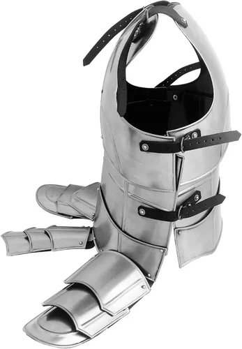 Vista 7 de Lord Of Battles Armadura de fantasía medieval Correas de cuero genuino Armadura de torso Knight Fantasy Recreation LARP Cosplay