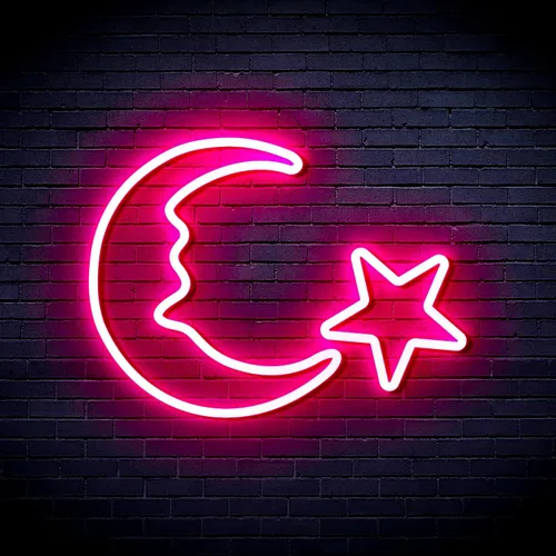 Vista 31 de ADVPRO Moon and Star Flex Silicone LED Neon Sign - Azul - st16s33-fnu0009-b
