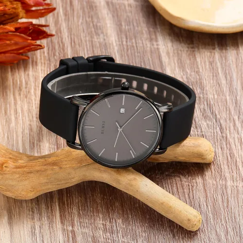 Vista 5 de BUREI Relojes de pulsera para hombre, relojes minimalistas de moda, analógicos de cuarzo, impermeables para hombres