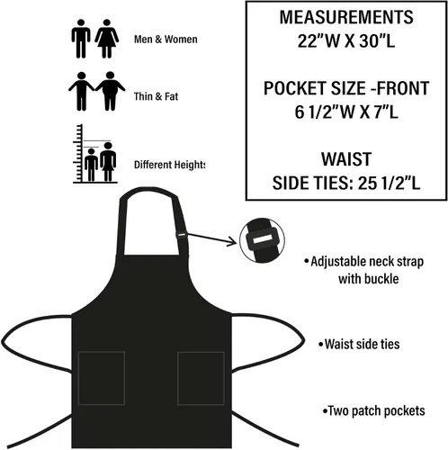 Vista 9 de ROKO CLOTHING Delantal de iniciales personalizadas con bolsillos, delantales de cocina personalizados para mujeres para hornear cocinar cuello