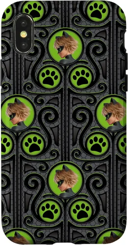 Vista 5 de Funda para iPhone 12/12 Pro Miraculous Ladybug y Cat Noir The Movie CN Print Case