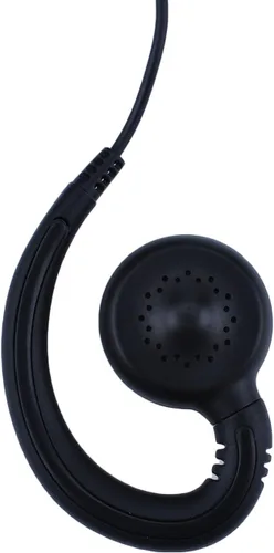 Vista 4 de Auricular con gancho para la oreja con micrófono compatible con Hytera PD550 PD562 TD500 TD562 Radio bidireccional, material PU, negro Auriculares