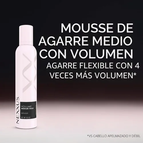 Vista 3 de Nexxus Styling - Mousse para cabello con volumen para sujeción media, 10.6