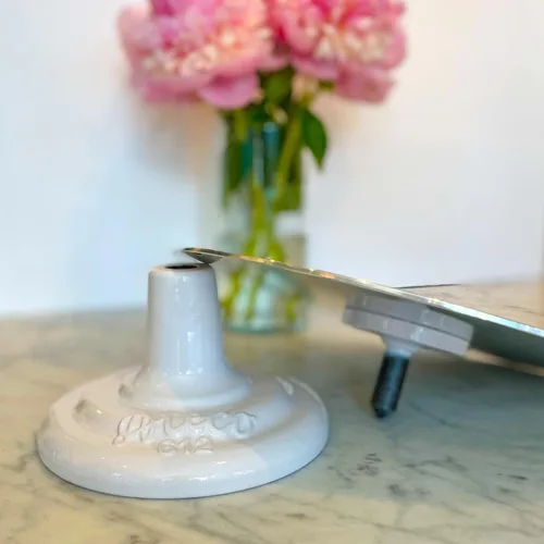 Vista 4 de Ateco 608 REVOLVING Cake Decorating soporte, 11" Ronda, apto para uso alimentario de plástico Base & parte superior, #612 - base de hierro fundido