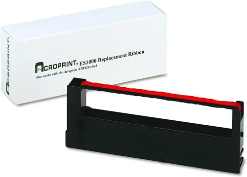 Vista 2 de Acroprint Time Recorder Co. - Cinta de repuesto para grabadora ES1000, negro/rojo (ACP390129000)