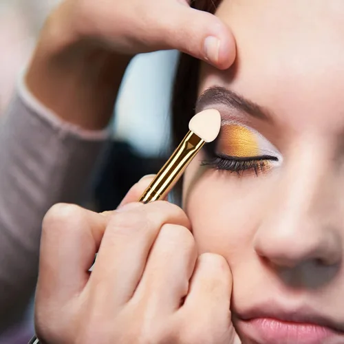 Vista 4 de UorPoto 20 aplicadores profesionales de sombra de ojos, punta de esponja, reutilizables, espuma mezclable, maquillaje, sombra de ojos, cepillo Tubo