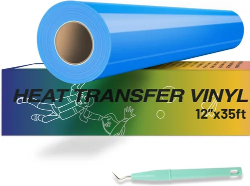 Vista 15 de HTVRONT - Rollos de vinilo de transferencia de calor de teñido anudado, 12 pulgadas x 8 pies, acuarela HTV tinte rosa