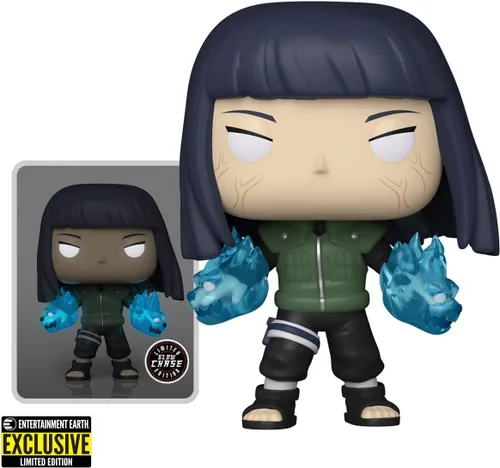 Vista 2 de POP Naruto Shippuden - Figura de vinilo de Chase Funko de edición limitada de Hinata con puños de león gemelos (brilla en la oscuridad), multicolor