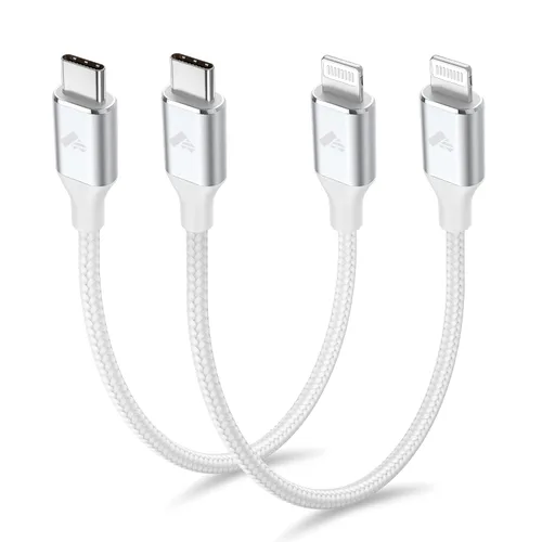 Vista 10 de Cable USB C a Lightning de 10 pies [certificado Apple MFi] Cargador rápido para iPhone USB C, suministro de energía, tipo C a Lightning, cable