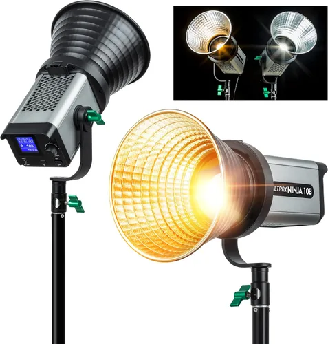Vista 8 de Kit de iluminación de video LED de 80W/7800LM, montaje Bowens COB Continuous Film Lighting Studio Monolight para fotografía de moda de productos