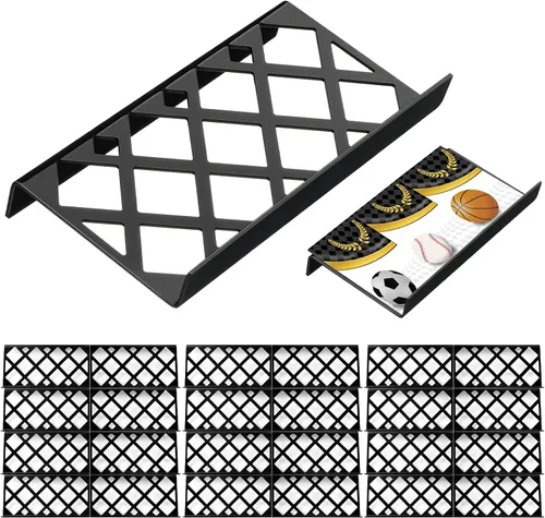 Vista 8 de Yalikop 10 soportes para tarjetas coleccionables para vitrina, hueco Elevadores modulares de acrílico de la exhibición para el juego de mesa