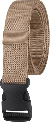 Vista 10 de WedDecor Cinturón de nailon estilo militar, cinturón de lona de 1.5 pulgadas con hebilla de plástico de liberación rápida, deportes al aire libre