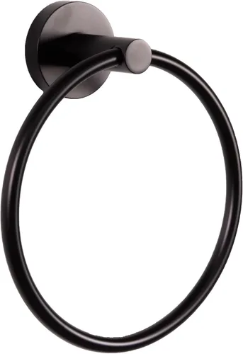 Vista 23 de Design House 582734-BGD Kelton - Gancho para bata, color negro mate, dorado satinado