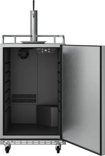 Vista 3 de EdgeStar BR7001BL Refrigerador de conversión Kegerator incorporado de tamaño completo Acero inoxidable negro