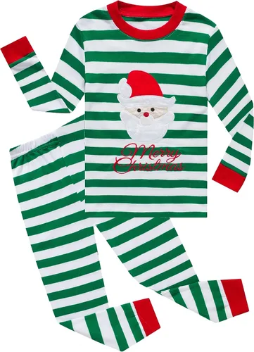 Vista 21 de KikizYe - Conjunto de pijamas para niños y niñas pequeños y grandes, ropa de dormir de 100% algodón 33/4 piezas/dinosaurio