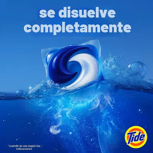 Vista 8 de Tide PODS cápsulas de detergente para lavandería, removedor de manchas 3 en 1, combatiente de olores, protector de color, 112 unidades, compatible