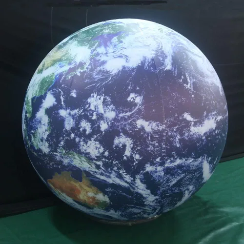 Vista 2 de 40" globo inflable, globo inflable del planeta de la tierra para la decoración educativa de la institución/el planetario/la tienda/del club
