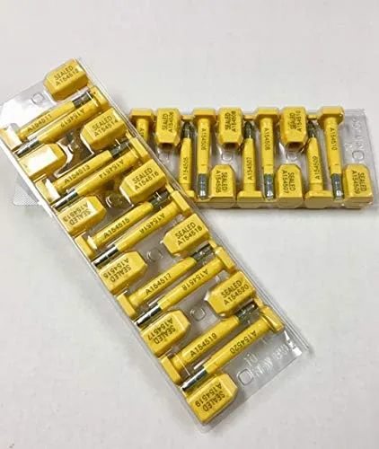 Vista 4 de Brand Bolt Seals - Sello de envío de alta seguridad con numeración progresiva de impresión, a prueba de manipulaciones para camiones, remolques